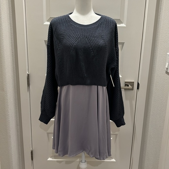 By Anthropologie Sweater Dress Set Size L - Picture 4 of 9